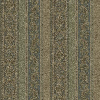 Brewster Wallcovering Emerson Blue Paisley Stripe Blue