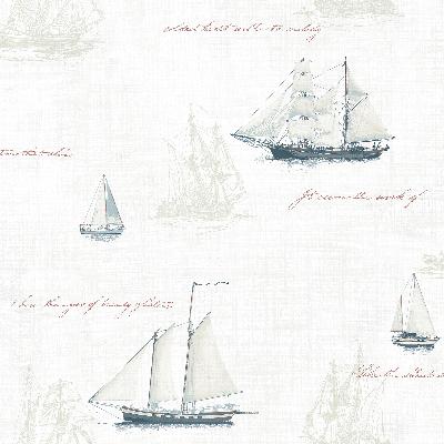 Brewster Wallcovering Andrew White Ships White