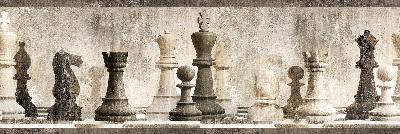 Brewster Wallcovering Albert Grey Chess Border Grey