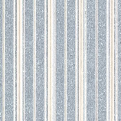 Brewster Wallcovering Cooper Denim Cabin Stripe Denim
