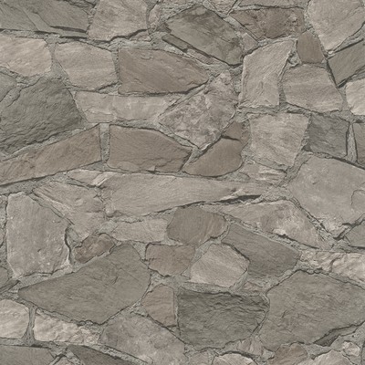 Brewster Wallcovering Stanley Charcoal Stone Wallpaper Charcoal