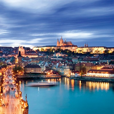 Brewster Wallcovering Prague Wall Mural Blues