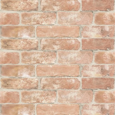 Brewster Wallcovering Old Town Brick Peel & Stick Wallpaper Reds