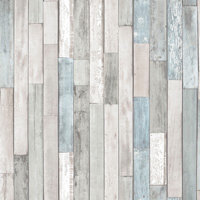 Brewster Wallcovering Weathered Plank Shore Peel & Stick Wallpaper Multicolor