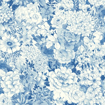 Brewster Wallcovering Indigo Empress Garden Peel & Stick Wallpaper Blues