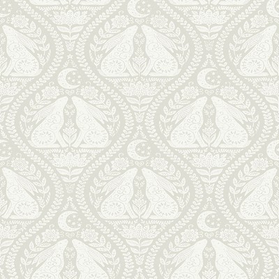 Brewster Wallcovering Cream Moon Rabbit Peel & Stick Wallpaper Whites & Off-Whites