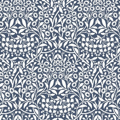 Brewster Wallcovering Navy Darcy Peel & Stick Wallpaper Blues