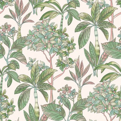 Brewster Wallcovering Pink Lime Panama Peel & Stick Wallpaper Greens