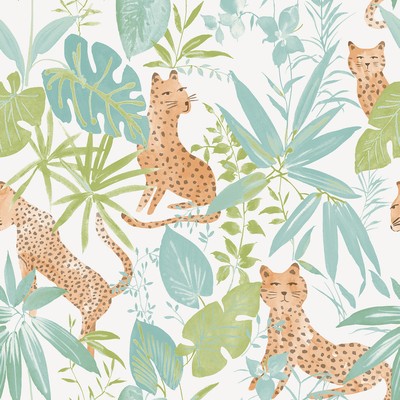 Brewster Wallcovering Teal Lime Jhalana Peel & Stick Wallpaper Greens