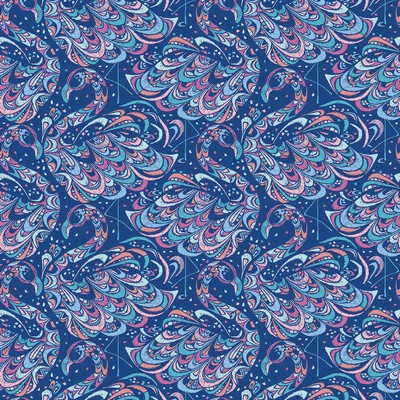 Brewster Wallcovering Cobalt Flamingo Peel & Stick Wallpaper Blues