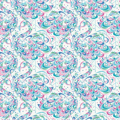 Brewster Wallcovering Fuschia Aqua Flamingo Peel & Stick Wallpaper Blues