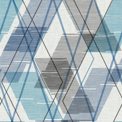 Brewster Wallcovering Blue Wallis Peel & Stick Wallpaper Blues