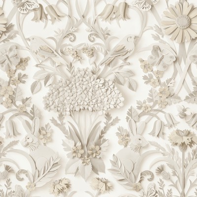 Brewster Wallcovering Taupe Eloise Peel & Stick Wallpaper Neutrals