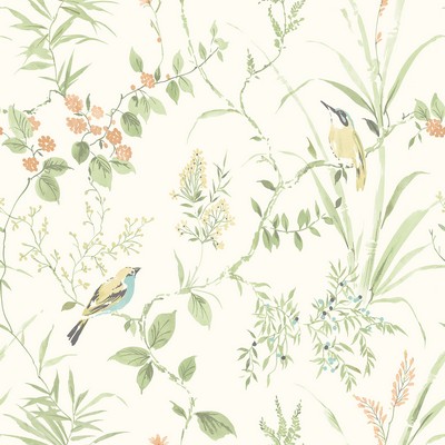 Brewster Wallcovering Sage Songbird Peel & Stick Wallpaper Greens