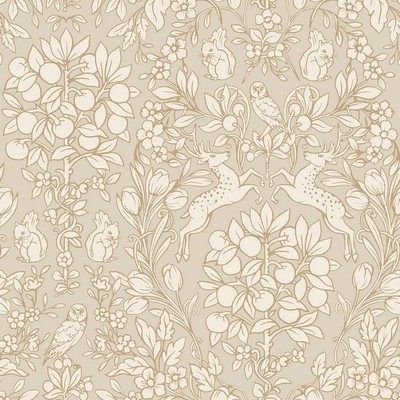 Brewster Wallcovering Taupe Enchanted Peel & Stick Wallpaper Neutrals