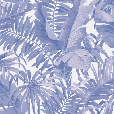 Brewster Wallcovering Periwinkle Maui Leaf Peel & Stick Wallpaper Blues