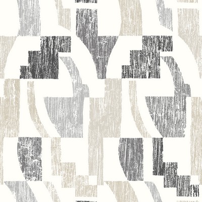 Brewster Wallcovering Taupe Multi Lenny Geometric Peel & Stick Wallpaper Neutrals