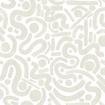 Brewster Wallcovering Taupe Edie Geometric Peel & Stick Wallpaper Neutrals