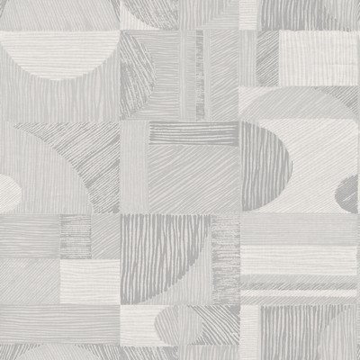 Brewster Wallcovering Silver Margo Geometric Peel & Stick Wallpaper Metallics