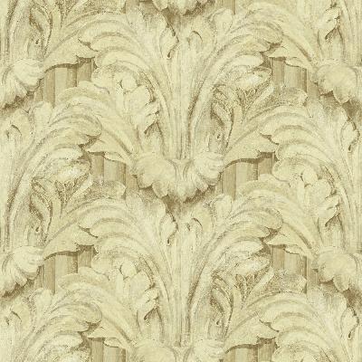 Brewster Wallcovering Acanthus Gold Sculpted Acanthus Gold