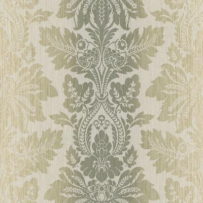 Brewster Wallcovering Syracuse Sage Leafy Damask Sage