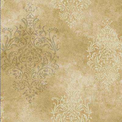 Brewster Wallcovering Yellow Mulberry Medallion Yellow
