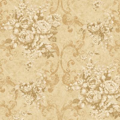 Brewster Wallcovering Yellow Ciera Floral Yellow