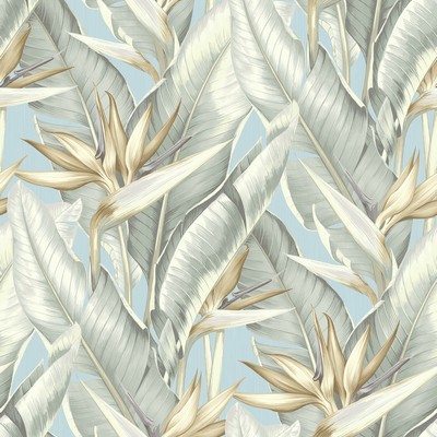 Brewster Wallcovering Arcadia Blueberry Banana Leaf Wallpaper Blueberry