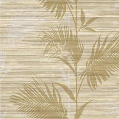 Brewster Wallcovering Away On Holiday Beige Palm Wallpaper Beige