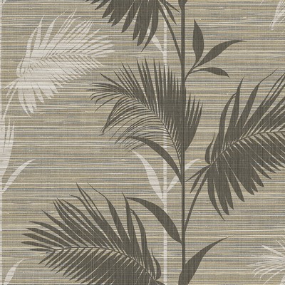 Brewster Wallcovering Away On Holiday Brown Palm Wallpaper Brown