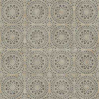 Brewster Wallcovering Twist Brown Medallion Wallpaper Brown