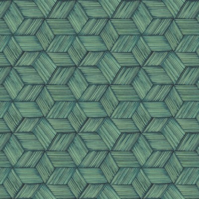 Brewster Wallcovering Intertwined Blue Geometric Wallpaper Blue