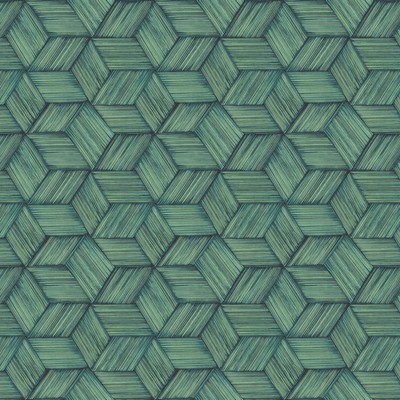 Brewster Wallcovering Intertwined Blue Geometric Wallpaper Blue