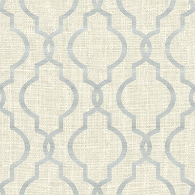 Brewster Wallcovering Geometric Jute Grey Quatrefoil Wallpaper Grey