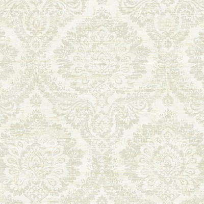 Brewster Wallcovering Kauai Taupe Damask Wallpaper Taupe