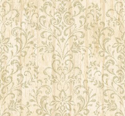 Brewster Wallcovering Reba Sand Country Faux Wood Wallpaper Neutral