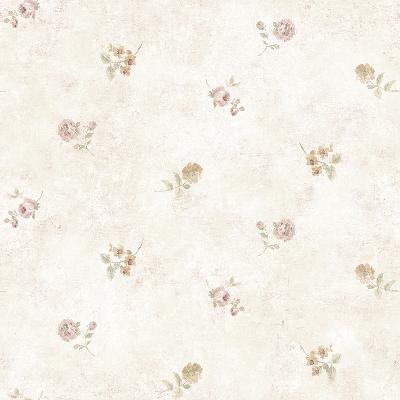 Brewster Wallcovering White Leanne White