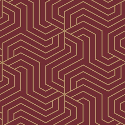 Brewster Wallcovering Burgundy Ramsey Peel & Stick Wallpaper Reds