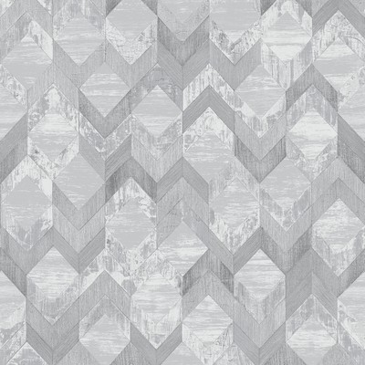 Brewster Wallcovering Silver Greer Peel & Stick Wallpaper Greys