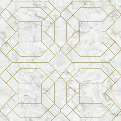 Brewster Wallcovering Gold Seraphina Peel & Stick Wallpaper Whites & Off-Whites