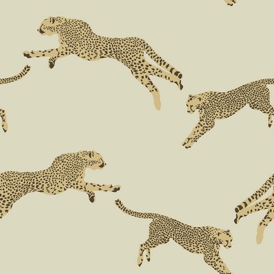 Brewster Wallcovering Dune Leaping Cheetah Peel & Stick Wallpaper Neutrals