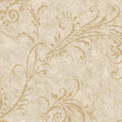 Brewster Wallcovering Neutrals Rice Paper Scroll Neutral