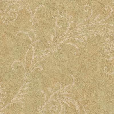 Brewster Wallcovering Brown Rice Paper Scroll Brown
