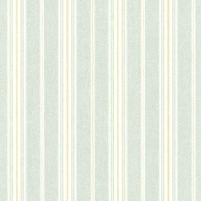 Brewster Wallcovering Jonesport Aqua Cabin Stripe Aqua