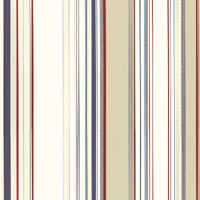 Brewster Wallcovering Cape Elizabeth Red Lookout Stripe Red