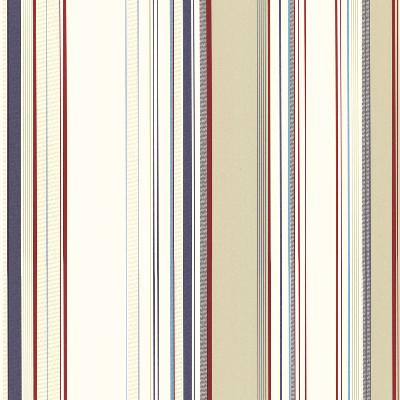 Brewster Wallcovering Cape Elizabeth Red Lookout Stripe Red