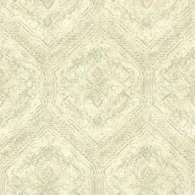 Brewster Wallcovering Hocking Hills  Green Navajo Medallion Green
