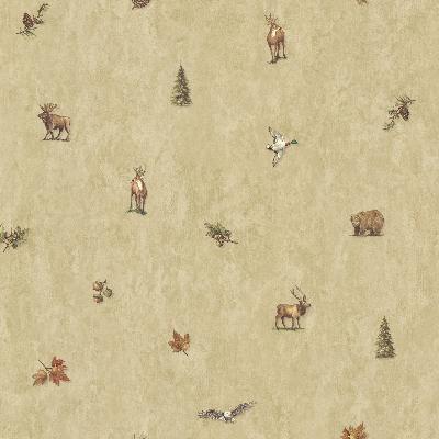 Brewster Wallcovering Hiram Wheat Animal Toss Wheat