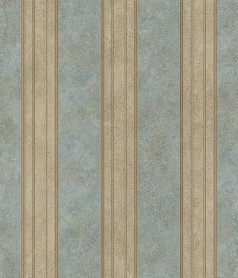 Brewster Wallcovering Sweetwater Aqua Tuscan Stripe Aqua