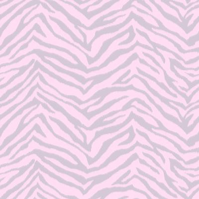 Brewster Wallcovering Mia Pink Faux Zebra Stripes Wallpaper Pink